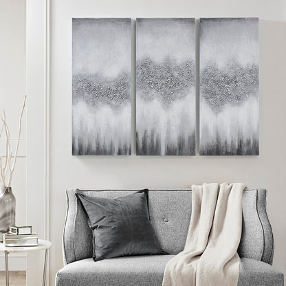 Madison Park Heavily Embellished 3-piece Canvas Wall Art Set