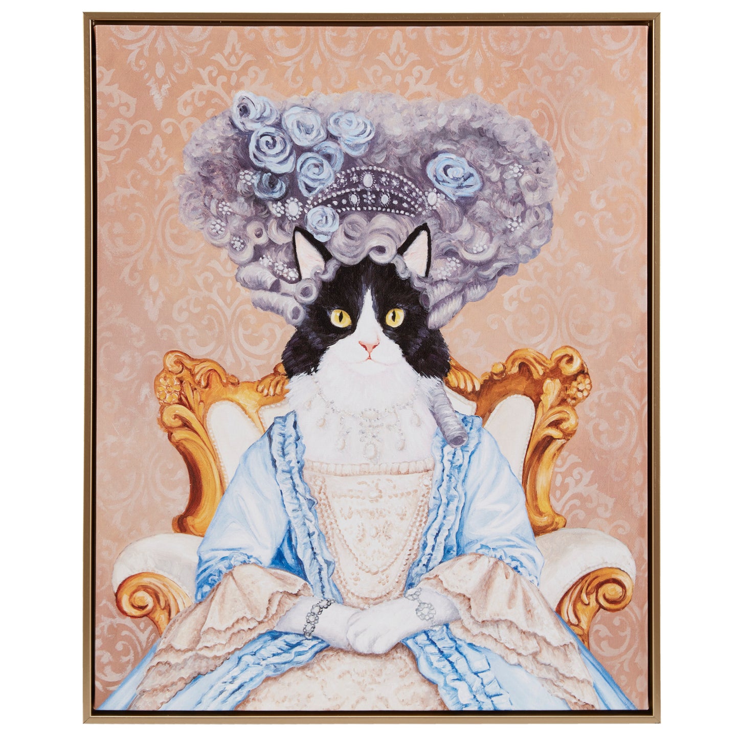 Madison Park Bridger Kitty Framed Canvas Wall Art