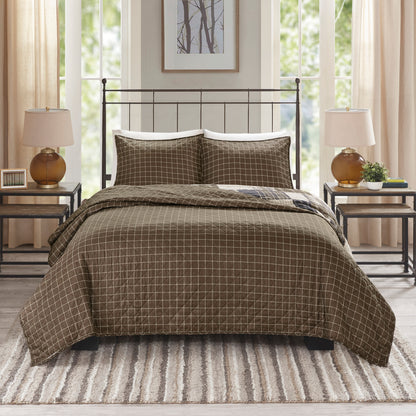 Madison Park 3 Piece Reversible Printed Quilt Set