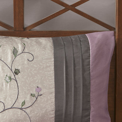 Madison Park Embroidered 7 Piece Comforter Set