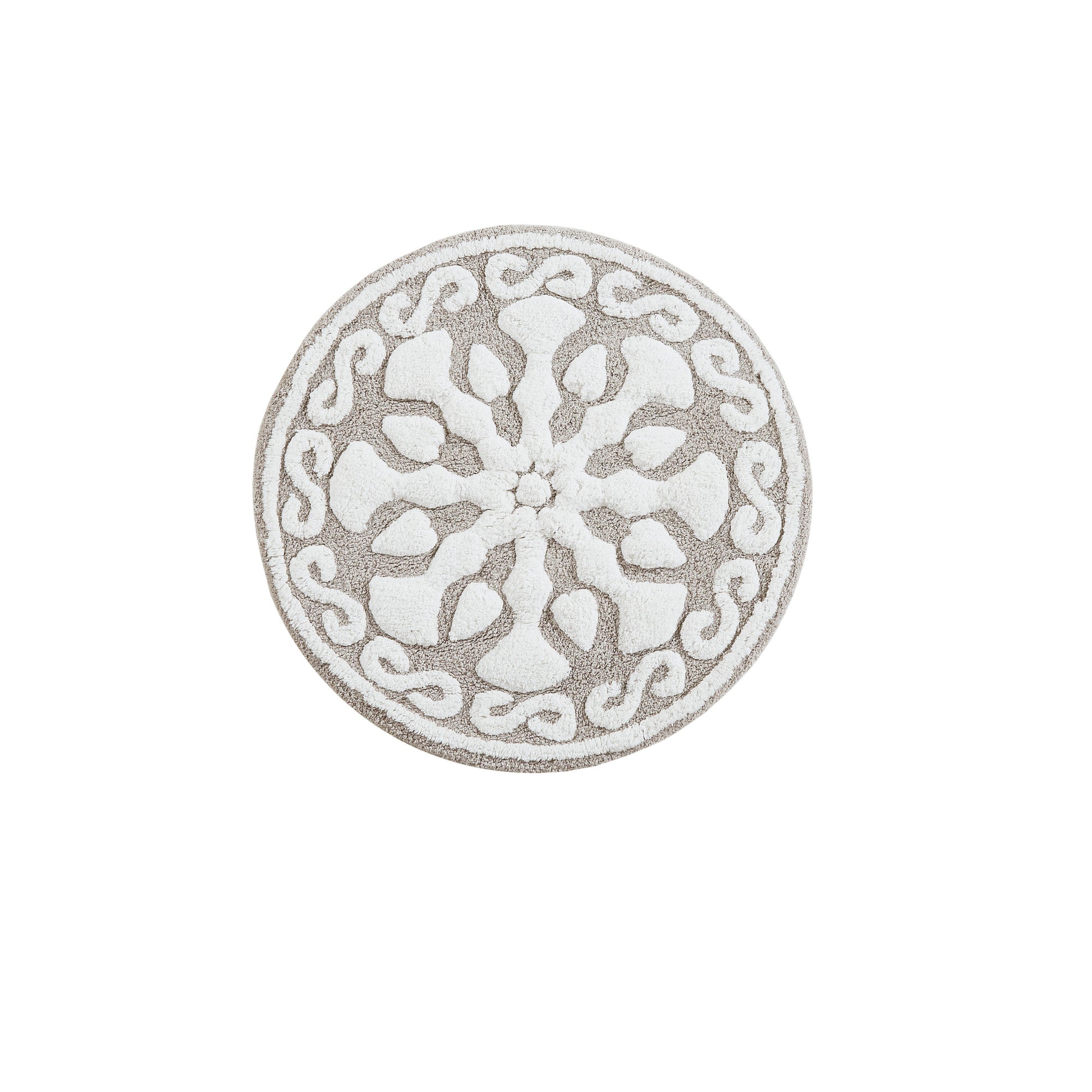 Madison Park Medallion Cotton Tufted Bath Rug