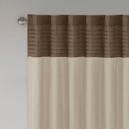 Madison Park Polyoni Pintuck Curtain Panel