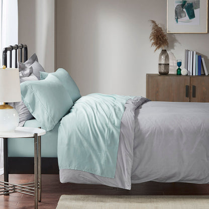 🎁 1500 Thread Count Cotton Blend 4 PC Sheet Set (100% off)