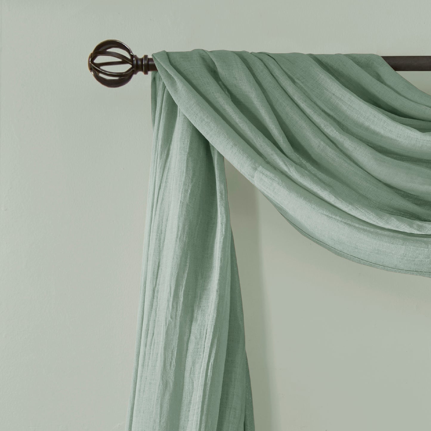 Madison Park Solid Crushed Scarf Sheer