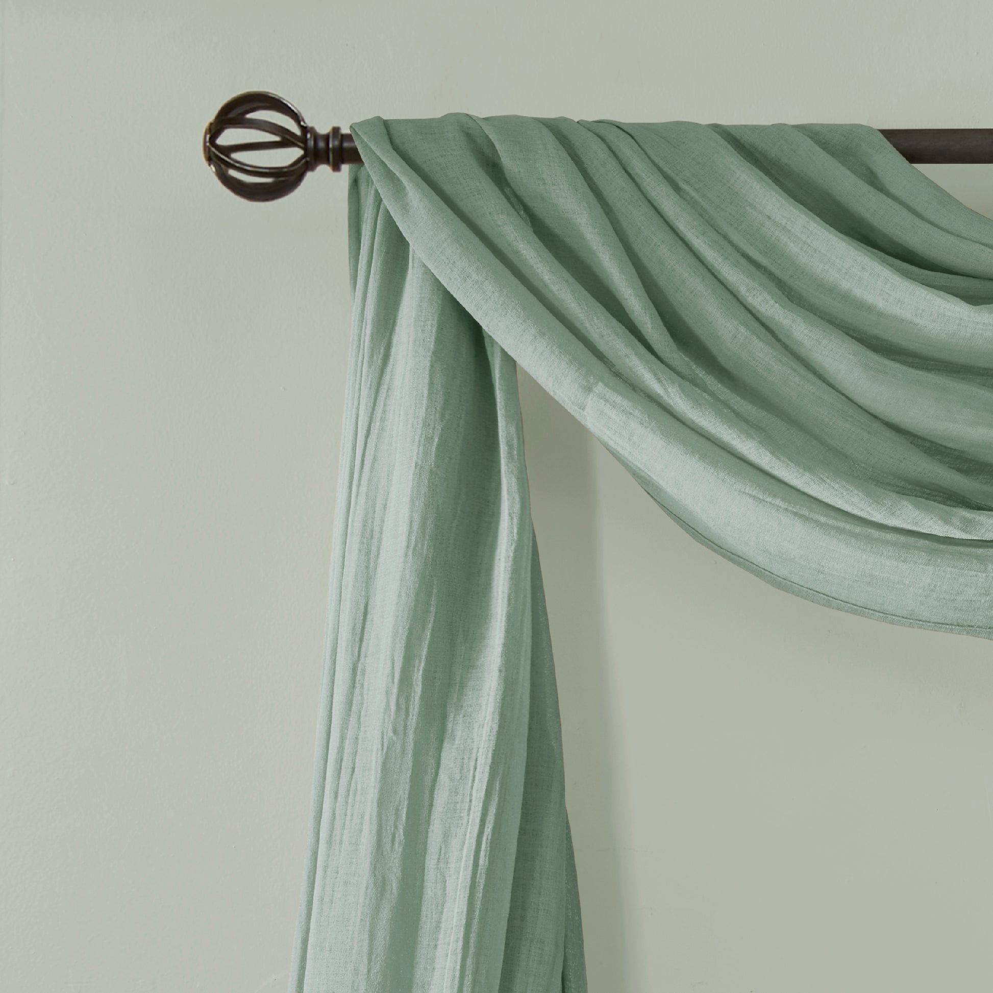 Madison Park Solid Crushed Scarf Sheer