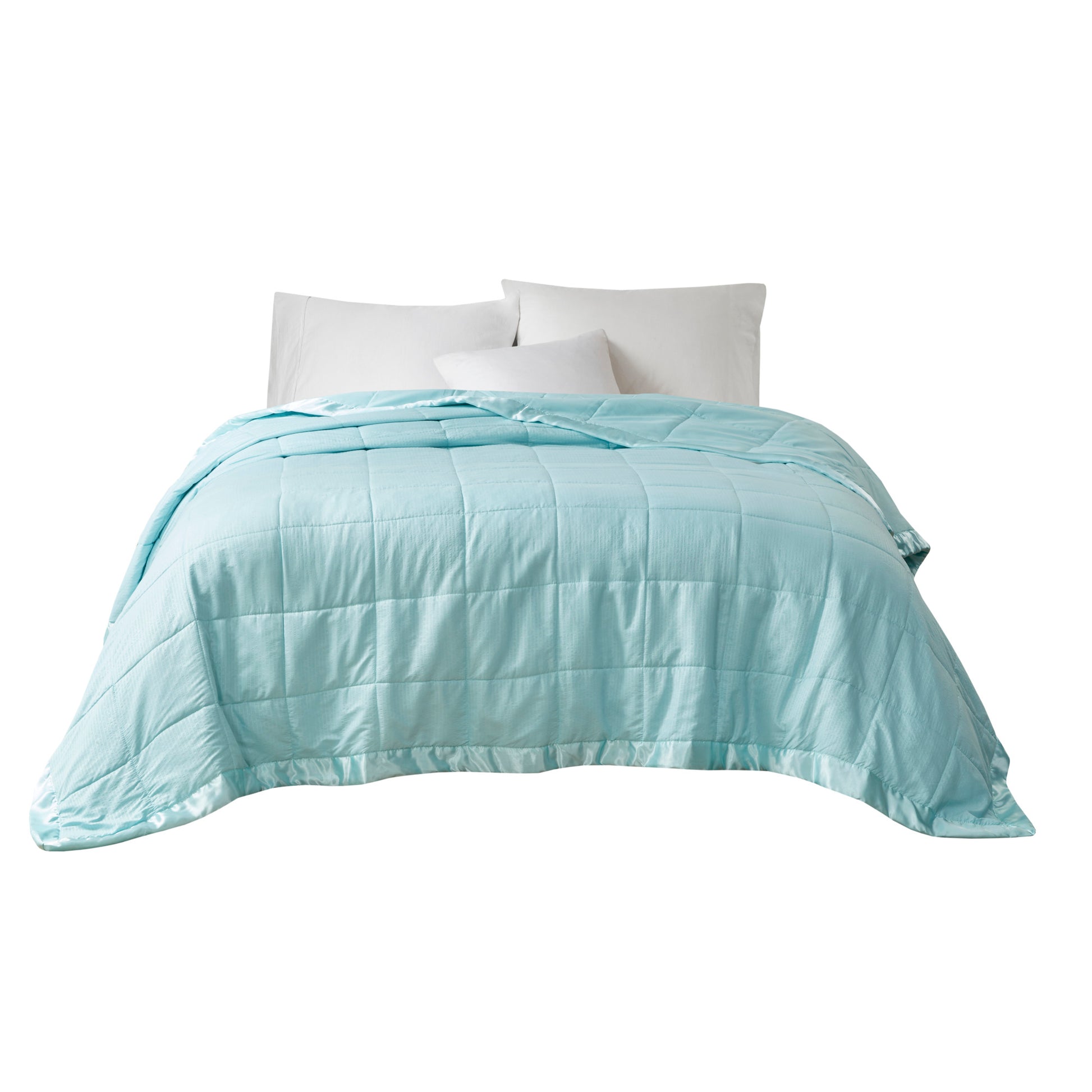 Madison Park Oversized Down Alternative Blanket with Satin Trim