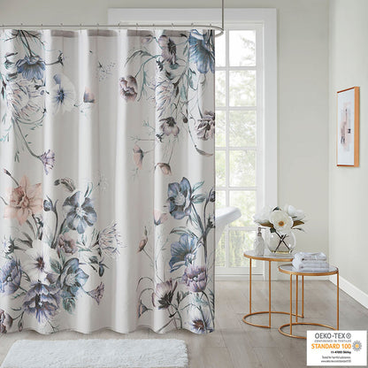 Madison Park Printed Cotton Shower Curtain