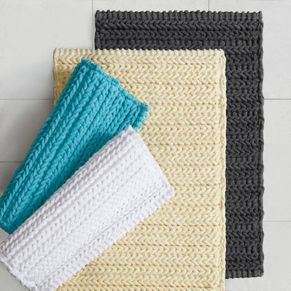Madison Park 100% Cotton Chenille Chain Stitch Rug