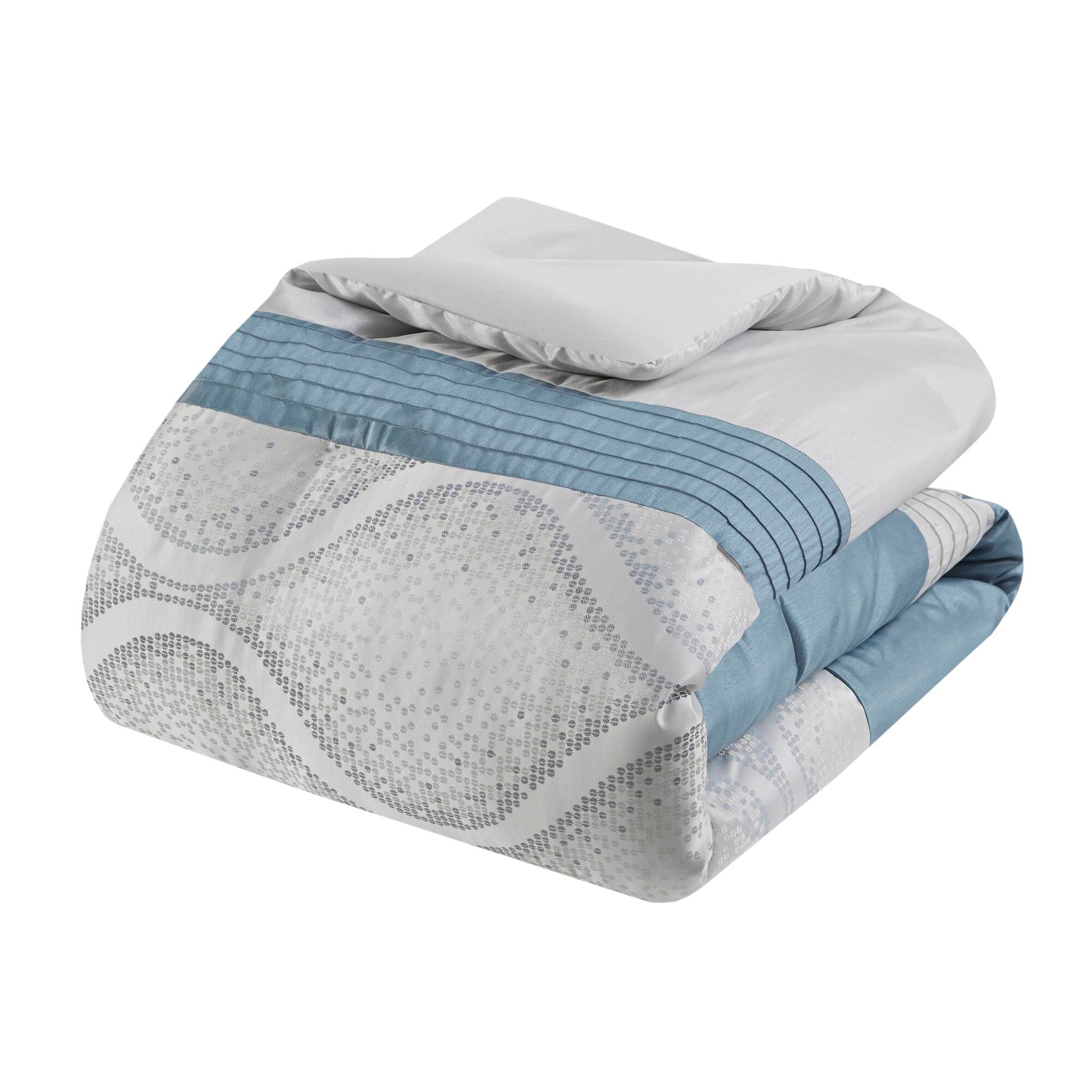 Madison Park 6 Piece Jacquard Comforter Set with Throw Pillows