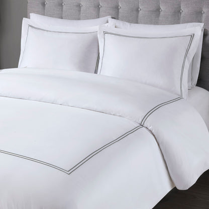 Madison Park Signature 100% Cotton Sateen Embroidered Duvet Cover Set