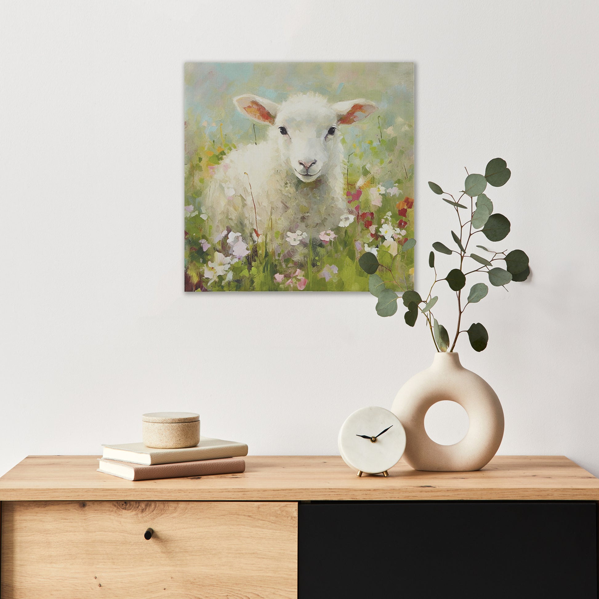 Madison Park Lamb Canvas Wall Art