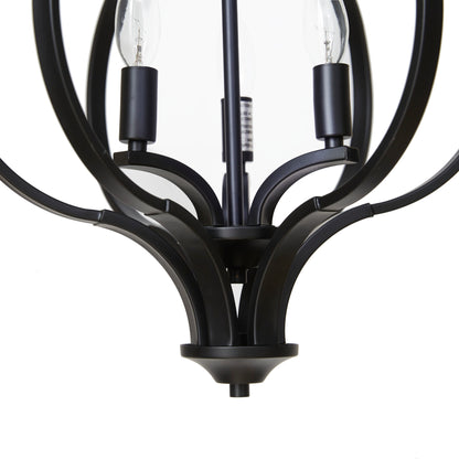 Hampton Hill 3-Light Metal Chandelier with Adjustable Chain