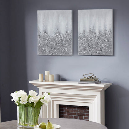 Madison Park Heavily Embellished 2-piece Canvas Wall Art Set