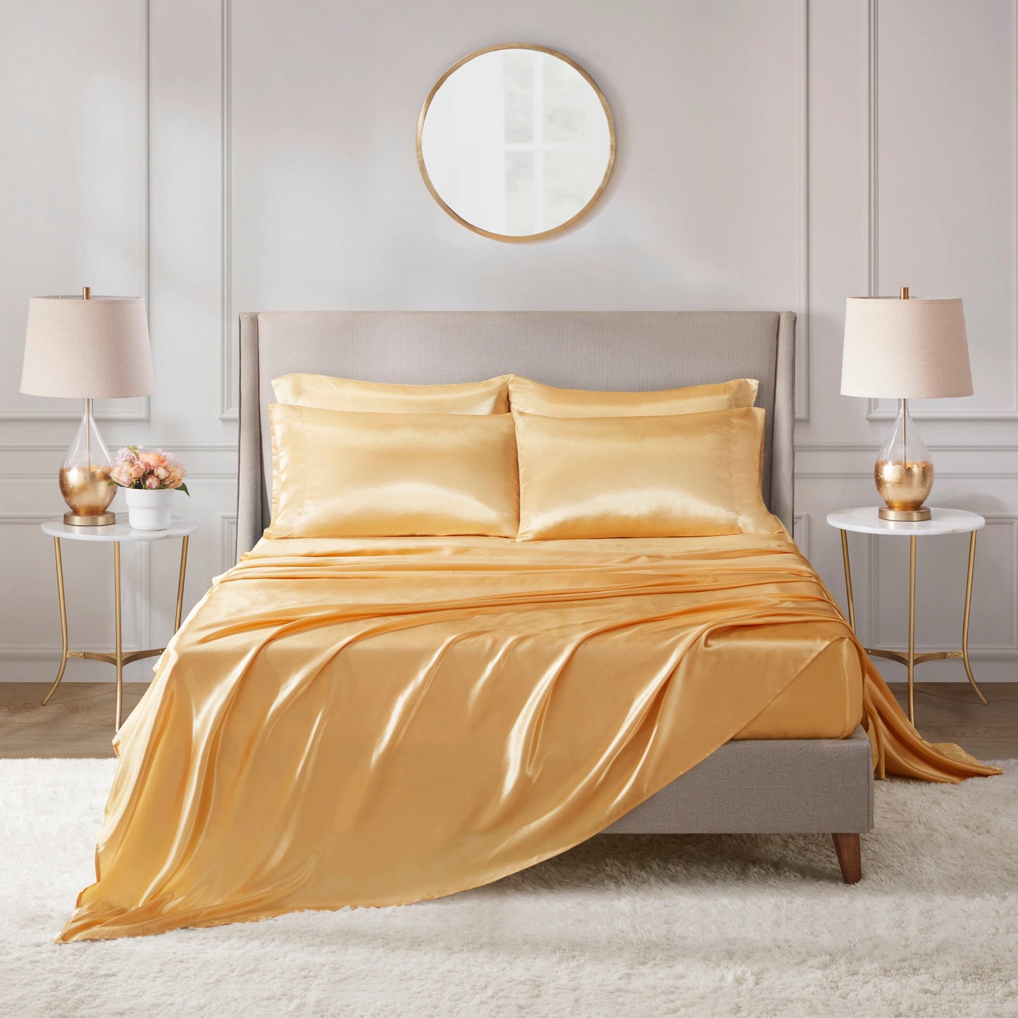 🎁 Satin Luxury 6 PC Sheet Set (100% off)