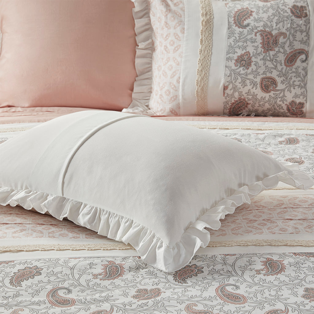 Madison Park 9 Piece Cotton Percale Comforter Set