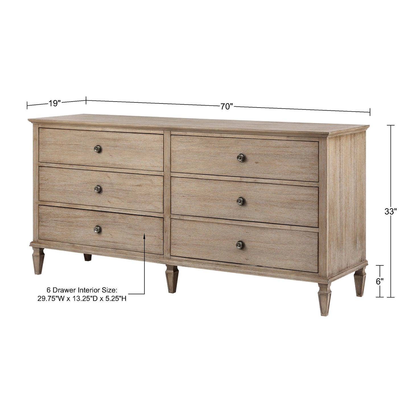 Madison Park Signature 6-Drawer Dresser