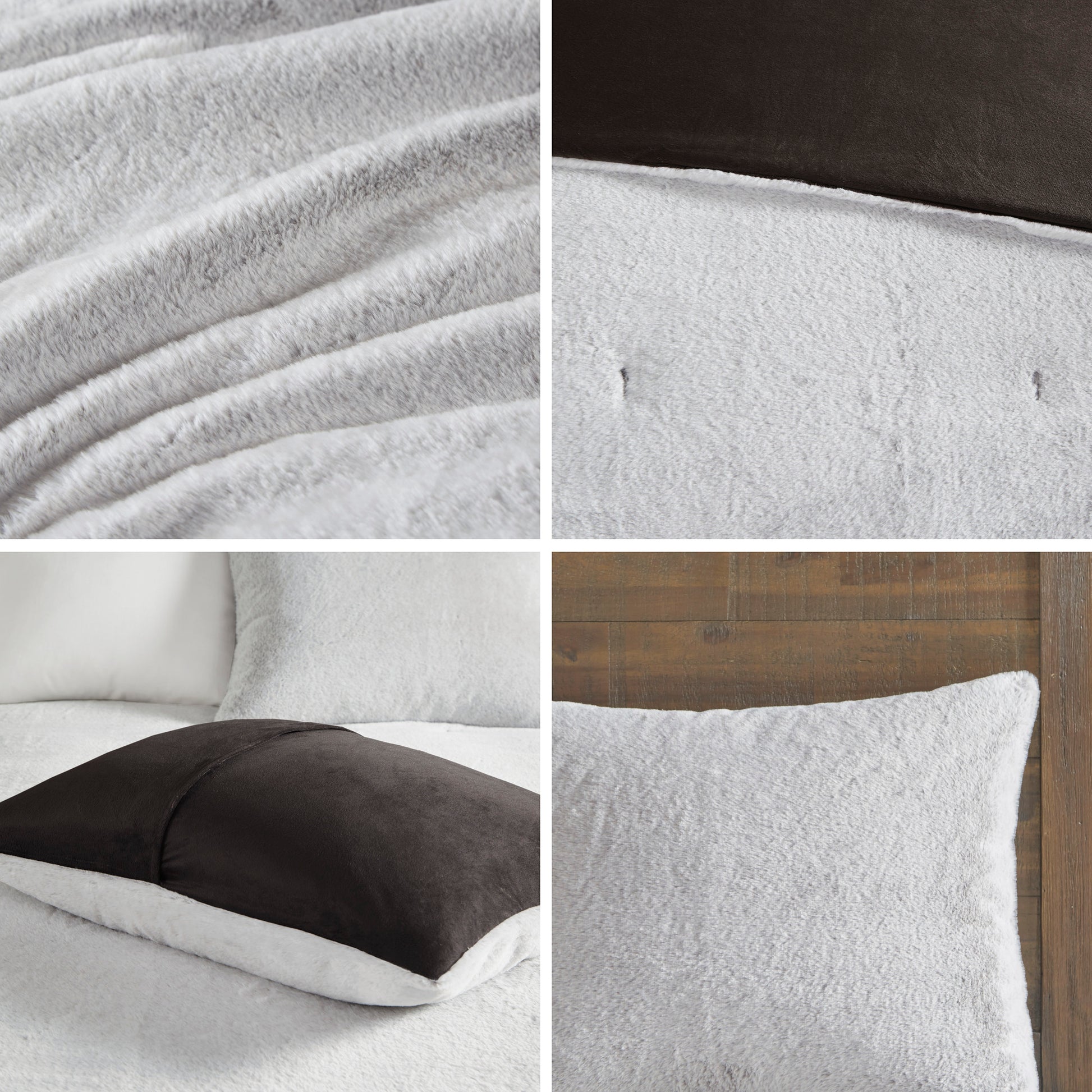 Madison Park Faux Fur to Mink Down Alternative Comforter Set