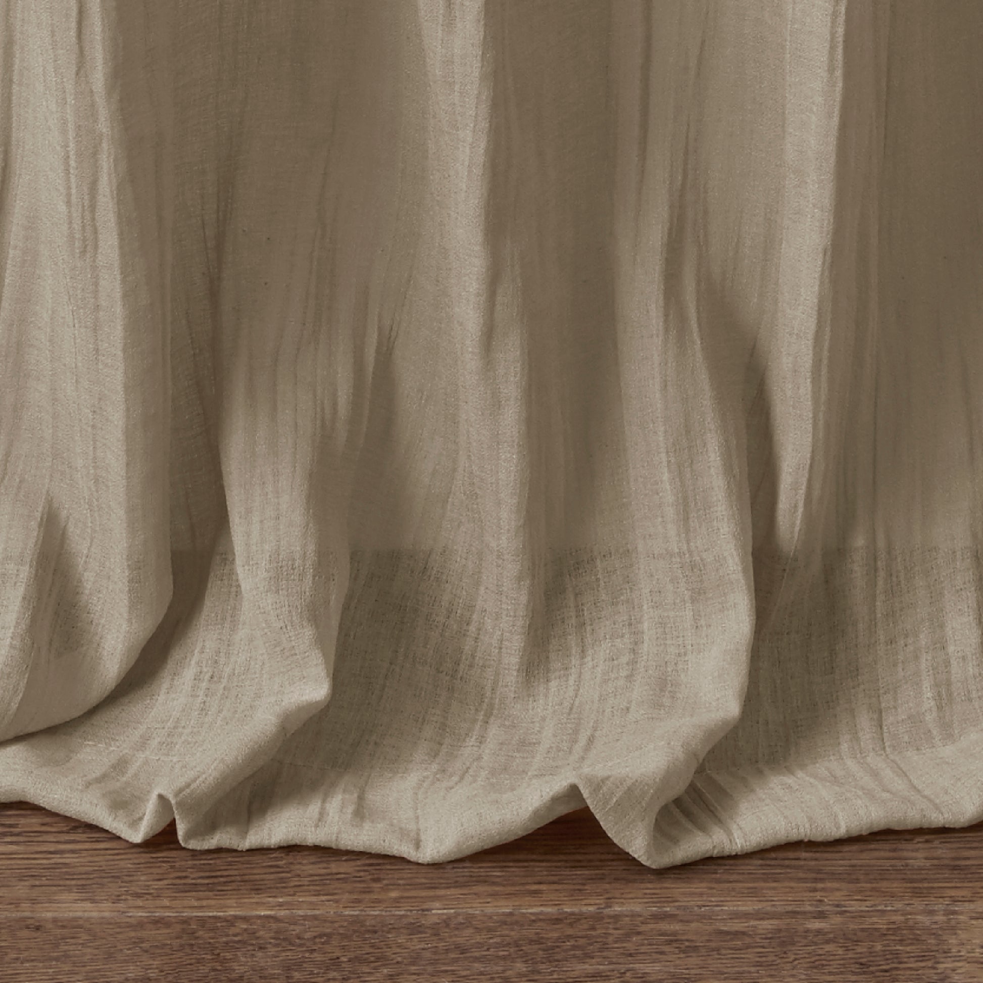 Madison Park Solid Crushed Curtain Panel Pair