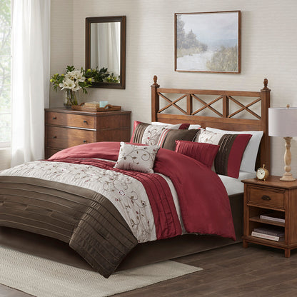 Madison Park Embroidered 7 Piece Comforter Set