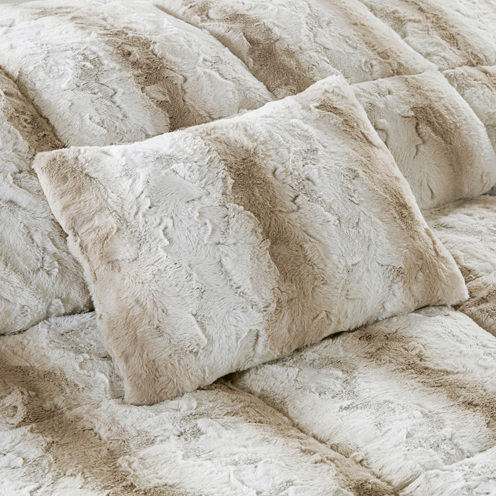 Madison Park 4PC Faux Fur Comforter Set