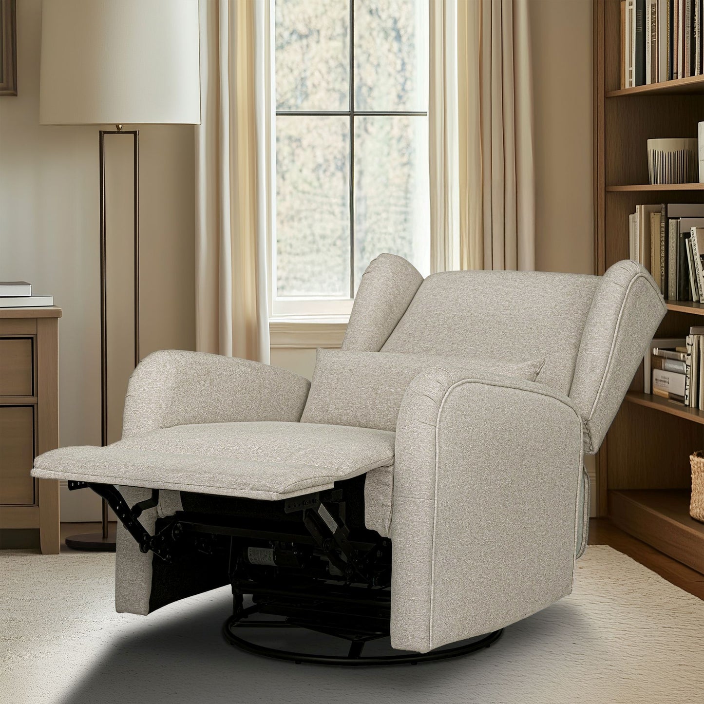 Candace Power Recliner 3-in-1 with Swivel, Glider, Charging Station