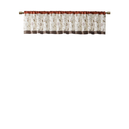 Madison Park Embroidered Window Valance