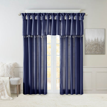 Madison Park Twist Tab Lined Window Curtain Panel