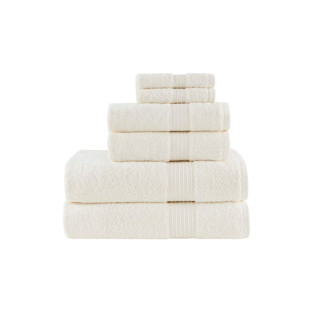 Madison Park 6 Piece Organic Cotton Towel Set