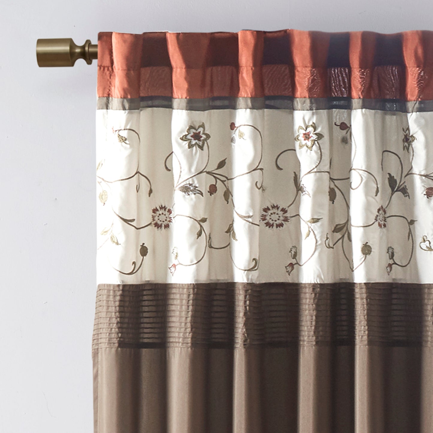 Madison Park Embroidered Curtain Panel