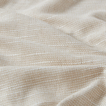 Madison Park Faux Linen Rod Pocket and Back Tab Fleece Lined Curtain Panel