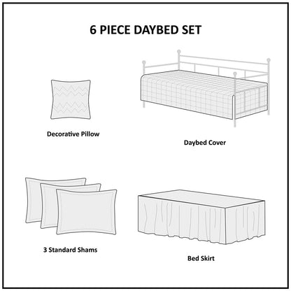 Madison Park 6 Piece Reversible Daybed Cover Set