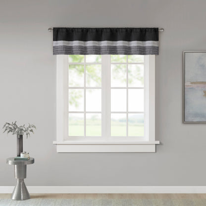 Madison Park Polyoni Pintuck Window Valance