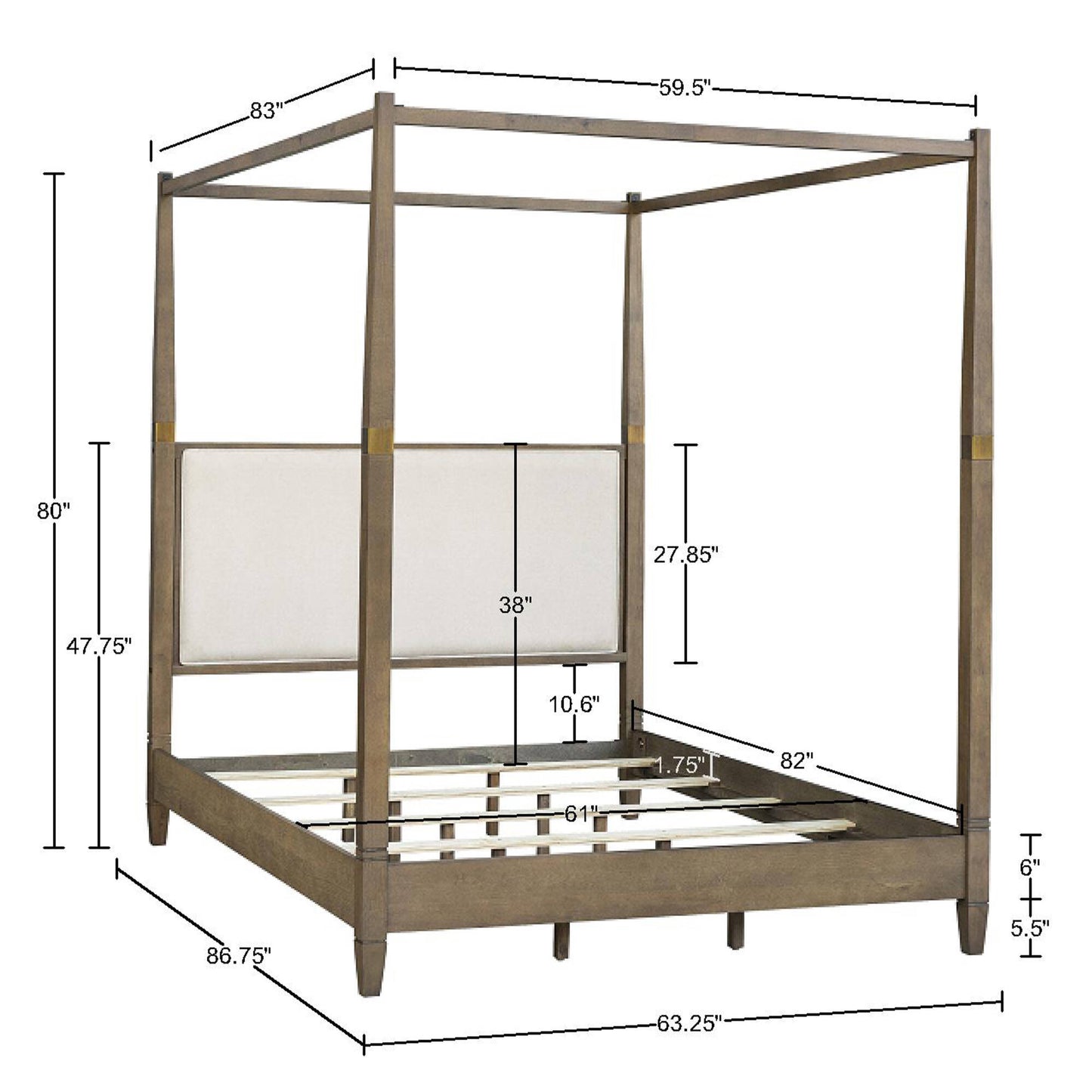 Madison Park Canopy Bed Queen