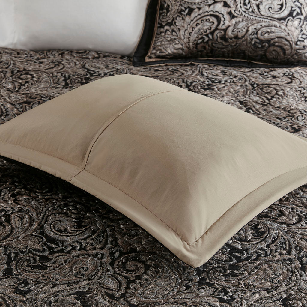 Madison Park 5 Piece Jacquard Bedspread Set with Throw Pillows