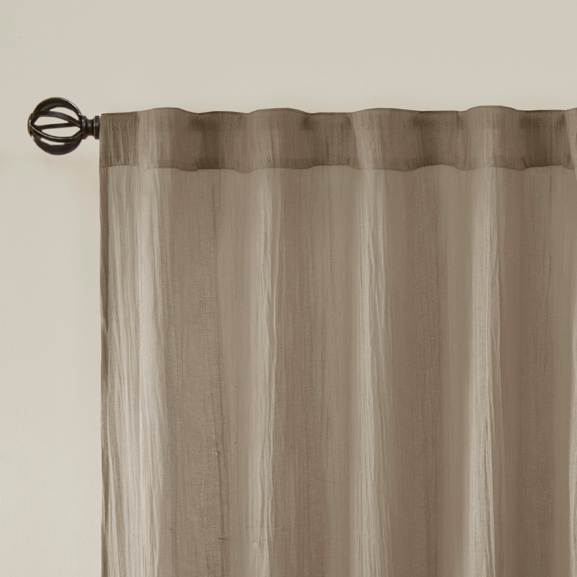 Madison Park Solid Crushed Curtain Panel Pair