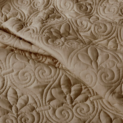 Madison Park 3 Piece Split Corner Pleated Quilted Bedspread