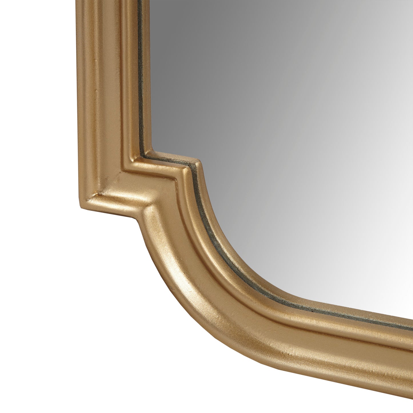 Madison Park Gold Scalloped Wood Wall Mirror