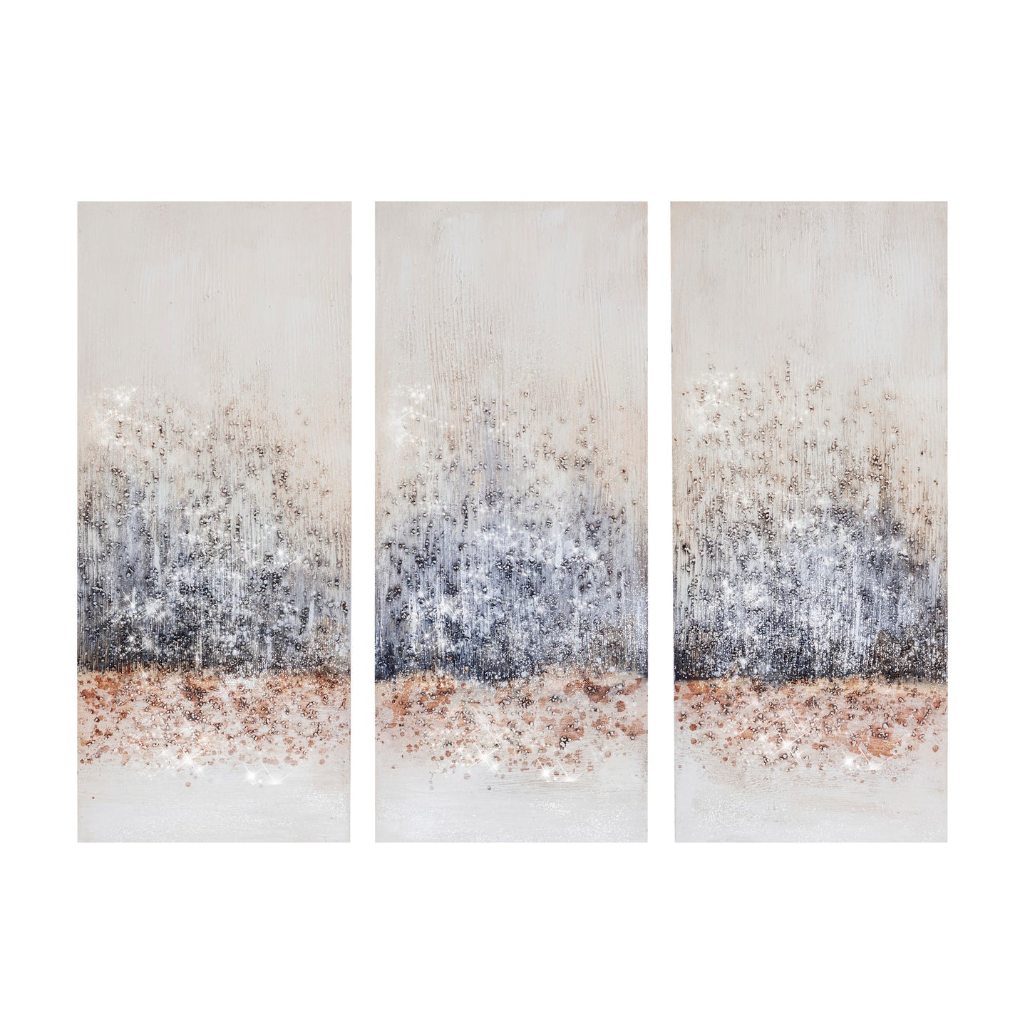 Madison Park Hand Embellished 3-Piece Canvas Wall Art Set