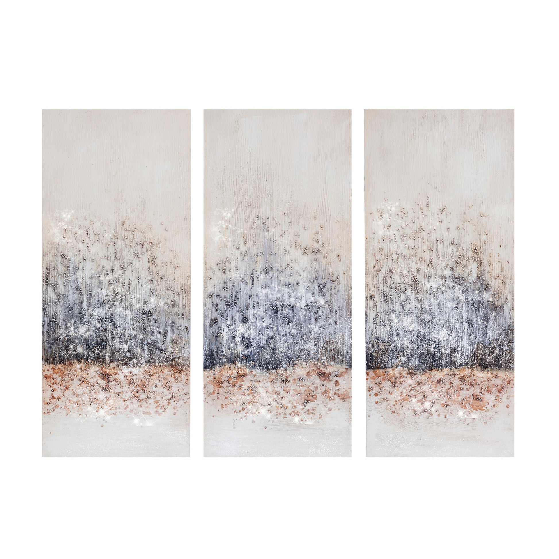 Madison Park Hand Embellished 3-Piece Canvas Wall Art Set