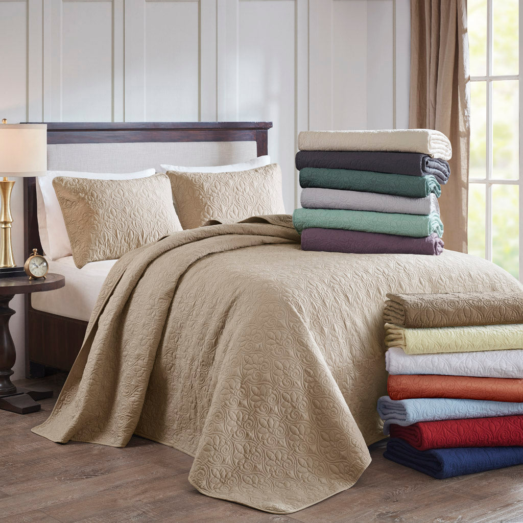 Madison Park 3 Piece Reversible Bedspread Set