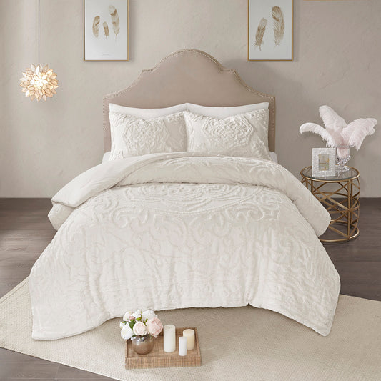 Madison Park 2 Piece Cotton Chenille Comforter Set