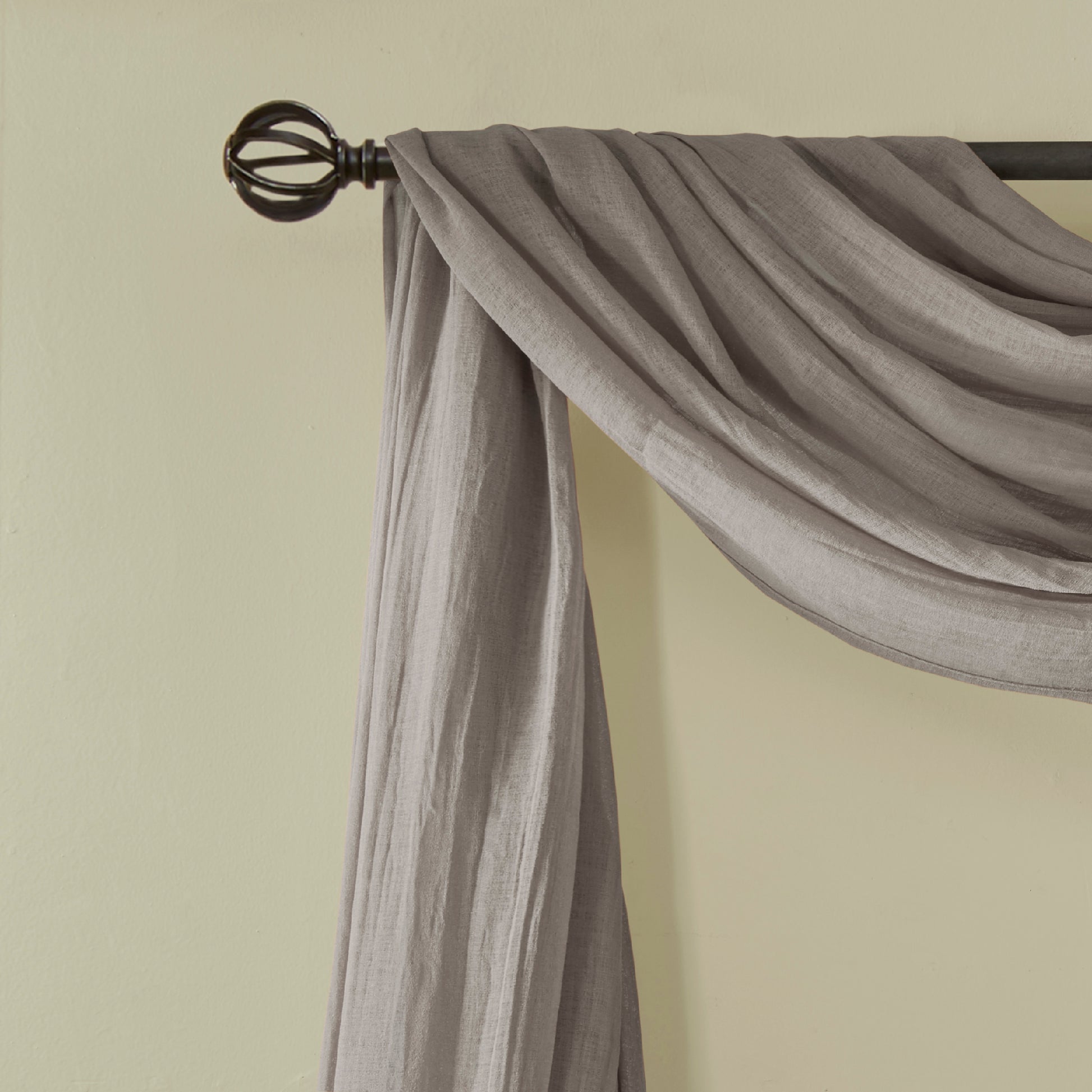 Madison Park Solid Crushed Scarf Sheer
