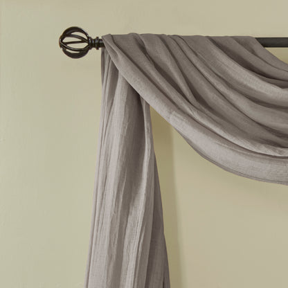 Madison Park Solid Crushed Scarf Sheer