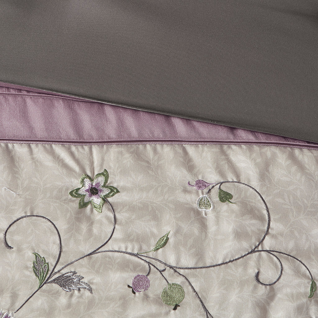 Madison Park Embroidered 7 Piece Comforter Set