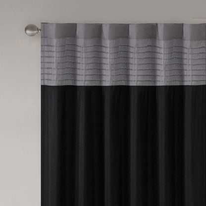 Madison Park Polyoni Pintuck Curtain Panel