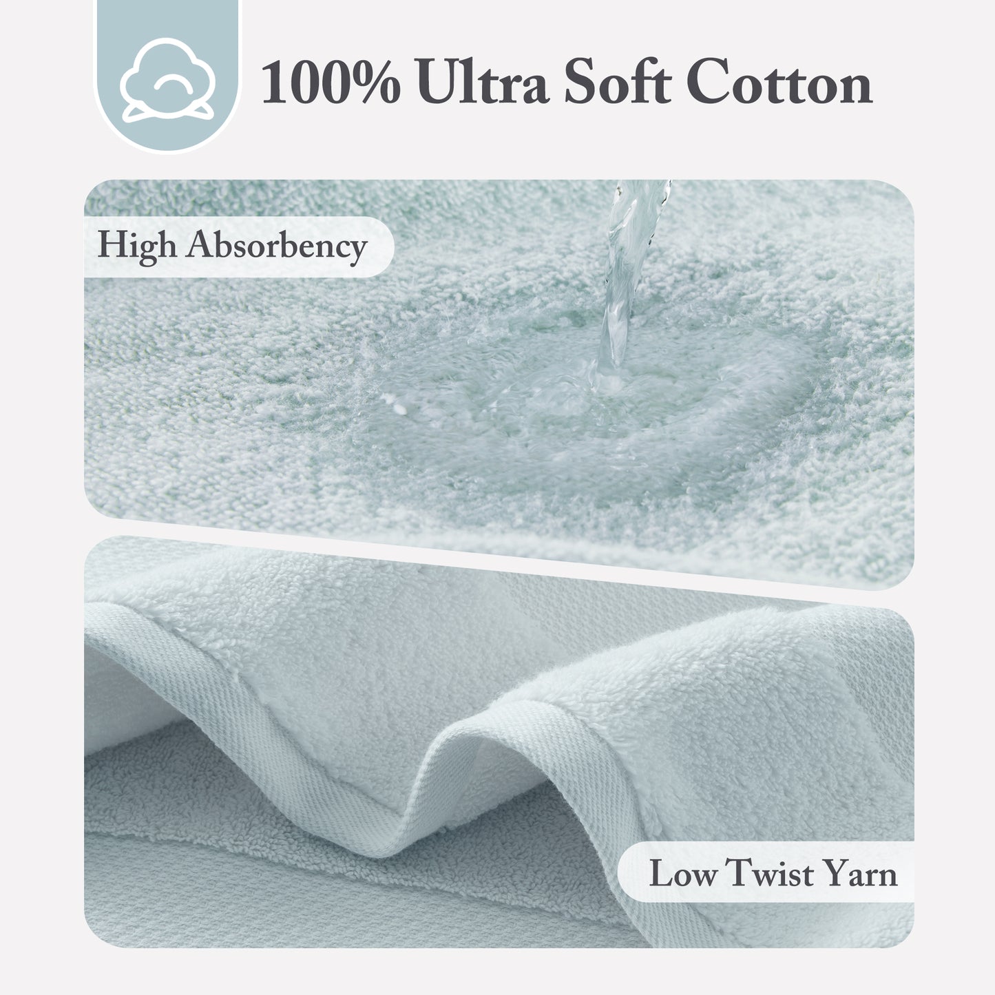 Madison Park Signature Cotton 6 Piece Bath Towel Set