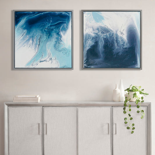 Madison Park Abstract 2-piece Framed Canvas Wall Art Set