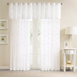Gemma Sheer Embroidered Window Valance