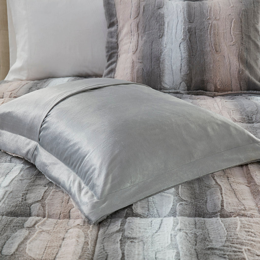 Madison Park 4PC Faux Fur Comforter Set