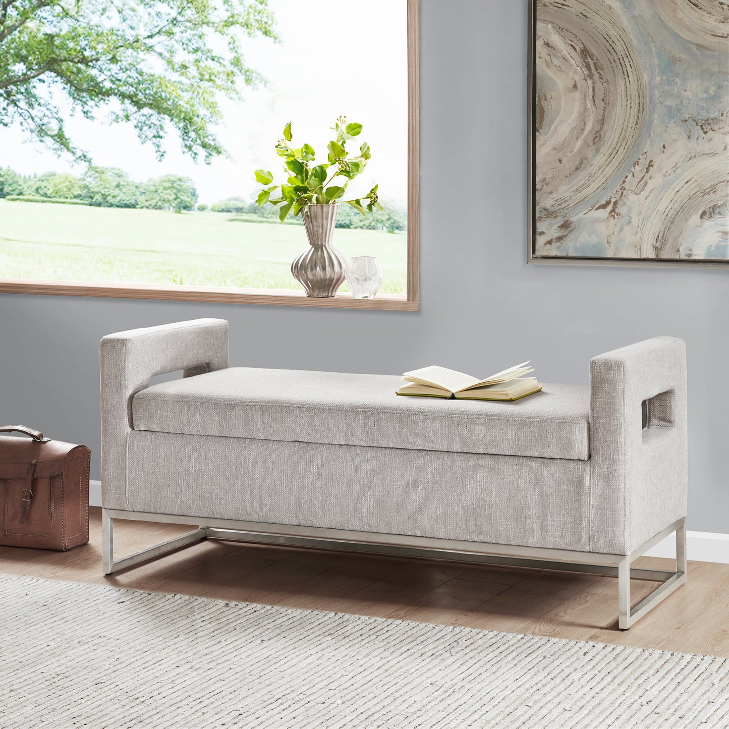 Madison Park Soft Close Storage Bench